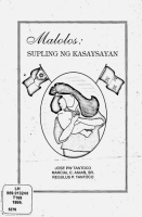 Malolos: Supling ng Kasaysayan (J. Tantoco, Aniag Jr., R. Tantoco, 1999) (Request library access at ADServ)